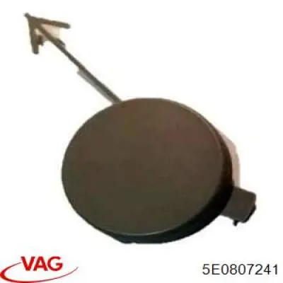 Compre 5E0807241 VAG Tampão dianteira do pára-choque do gancho de reboque