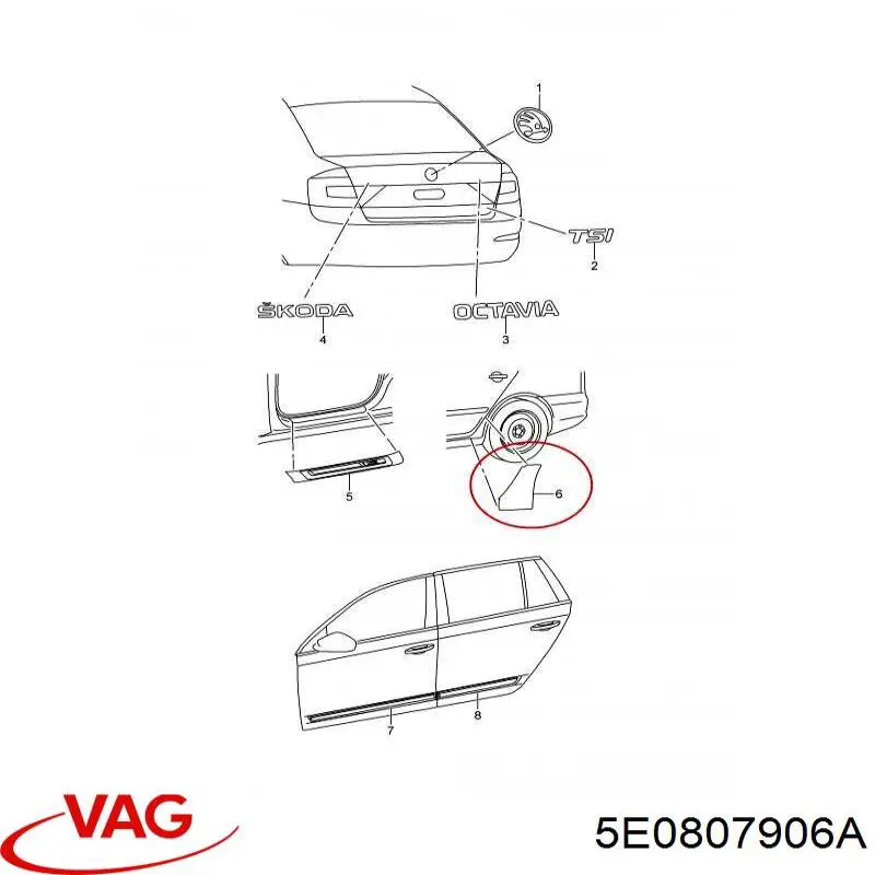  VAG 5E0807906A preço, a partir de 21,80 USD