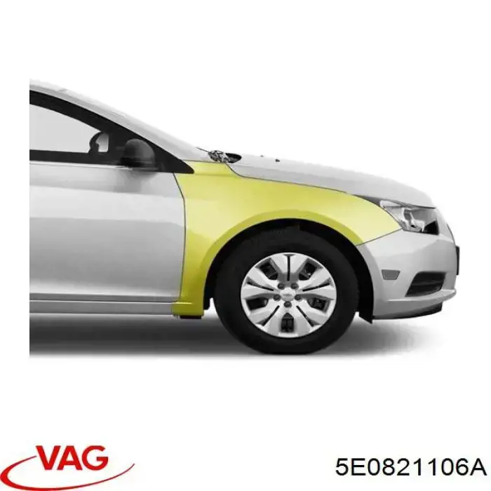 Pára-lama dianteiro direito VAG 5E0821106A preço, a partir de 105,61 USD