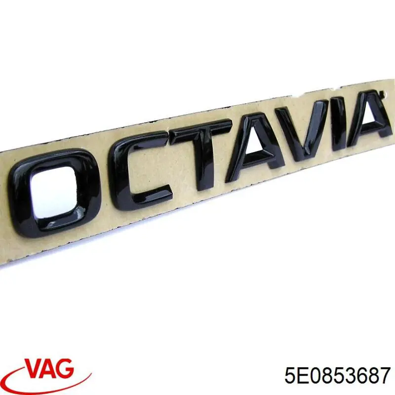 5E0853687 VAG Emblema de tampa de porta-malas (emblema de firma)