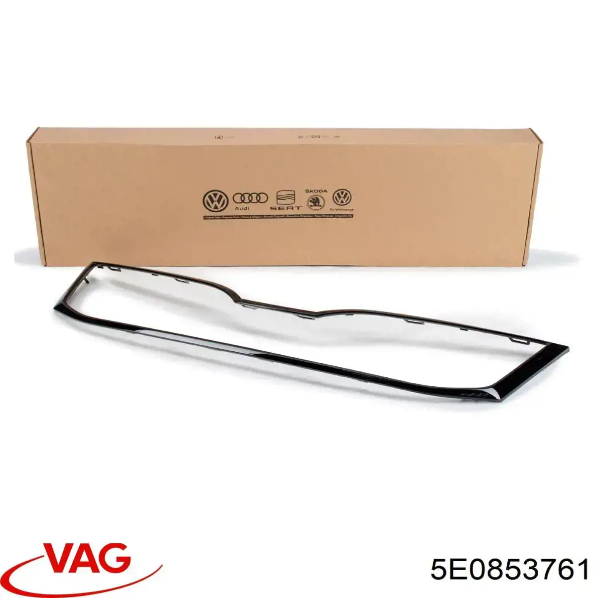 5E0853761 VAG Moldura de grelha do radiador