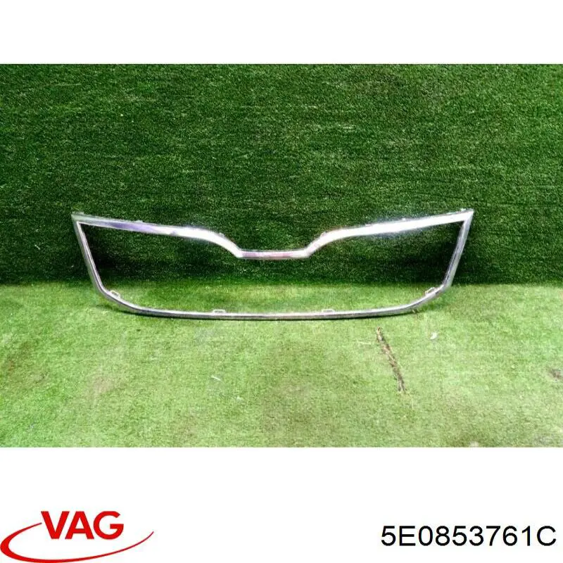 Placa sobreposta (carcaça) de grelha do radiador VAG 5E0853761C preço, a partir de 51,11 USD