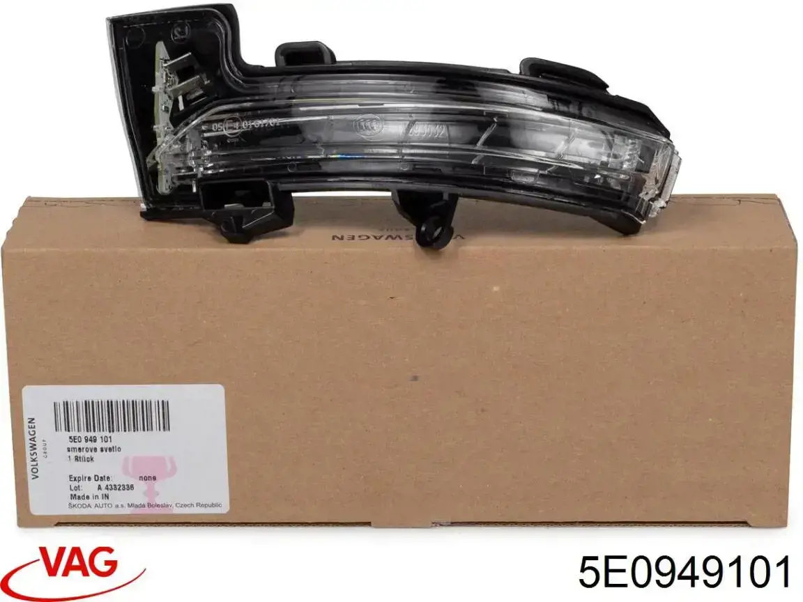 Pisca-pisca de espelho esquerdo VAG 5E0949101 preço, a partir de 31,14 USD