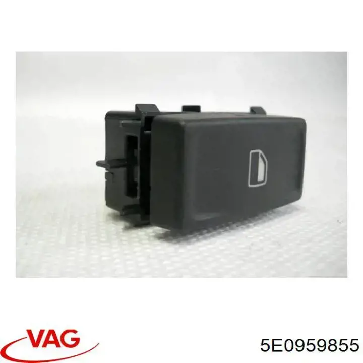 5E0959855 VAG Botão dianteiro direito de ativação de motor de acionamento de vidro