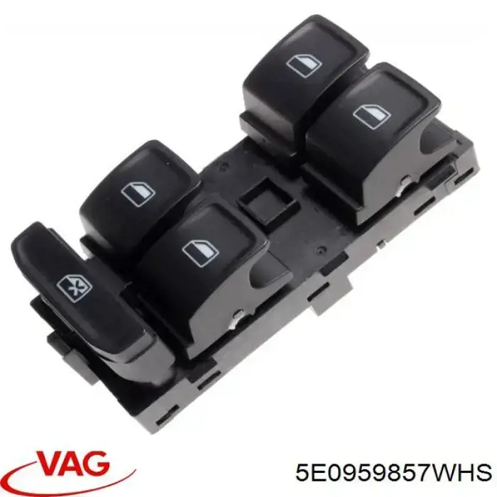 Unidade de botões dianteira esquerda de controlo de elevador de vidro VAG 5E0959857WHS preço, a partir de 37,46 USD