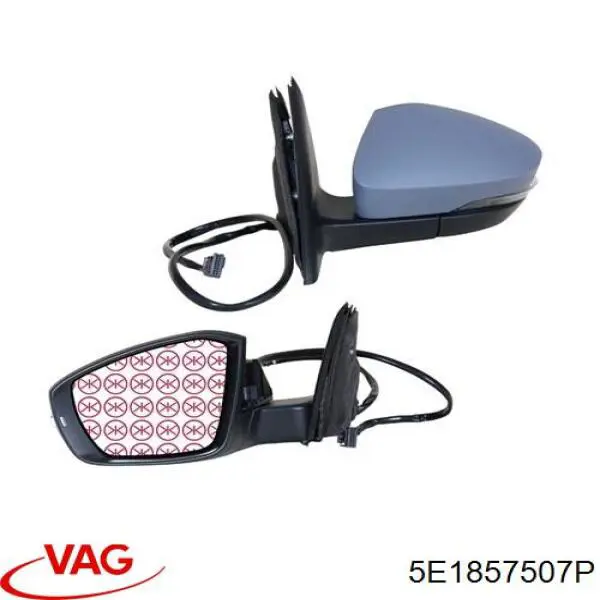 Espelho de retrovisão esquerdo VAG 5E1857507P preço, a partir de 386,69 USD