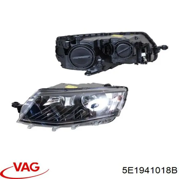 Luz direita VAG 5E1941018B preço, a partir de 193,75 USD