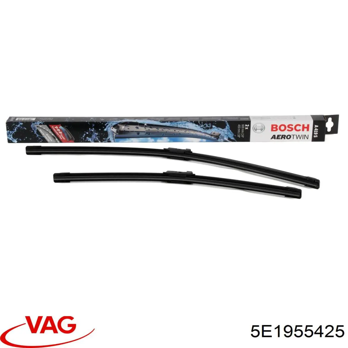 Compre 5E1955425 VAG Limpa-pára-brisas do pára-brisas, kit de 2 un.