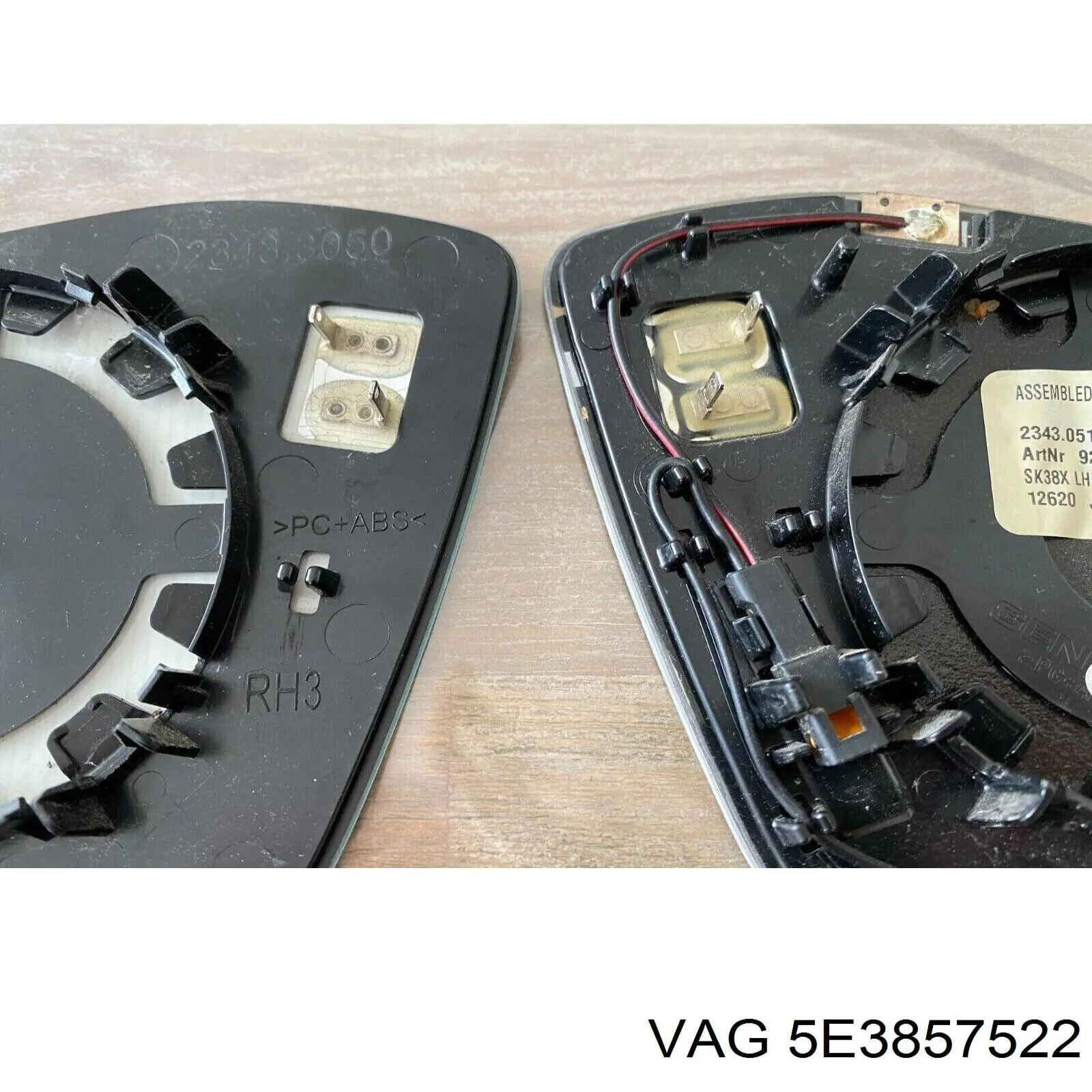 Elemento espelhado do espelho de retrovisão VAG 5E3857522 preço, a partir de 36,53 USD