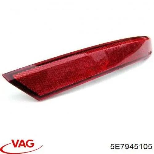 Retrorrefletor (refletor) do pára-choque traseiro esquerdo VAG 5E7945105 preço, a partir de 19,08 USD