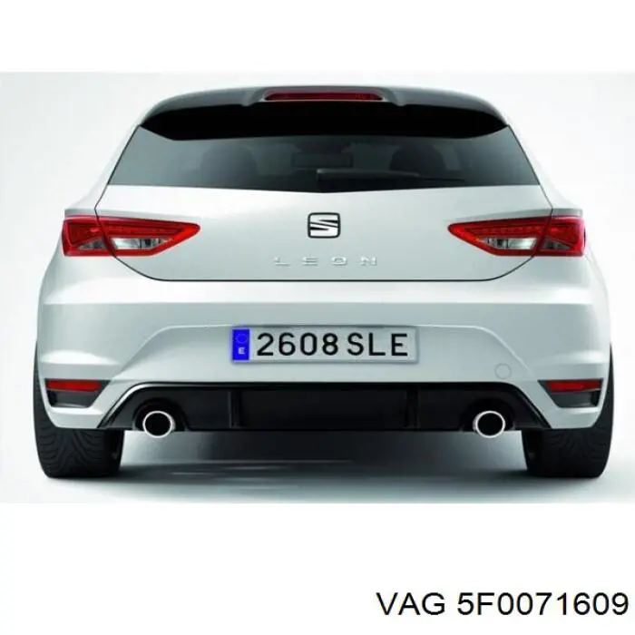 5F9807421H VAG Pára-choque traseiro