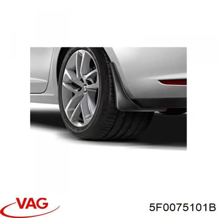 5F0075101B VAG Protetores de lama traseiros, kit