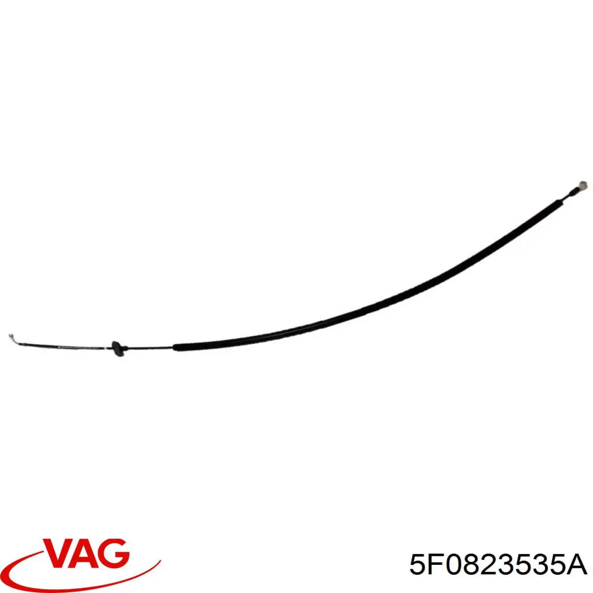 5F0823535A VAG Cabo traseiro de abertura da capota