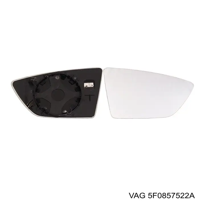 5F0857522A VAG Elemento espelhado do espelho de retrovisão direito