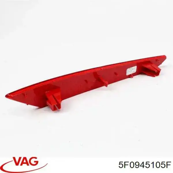 5F0945105F VAG Retrorrefletor (refletor) do pára-choque traseiro esquerdo