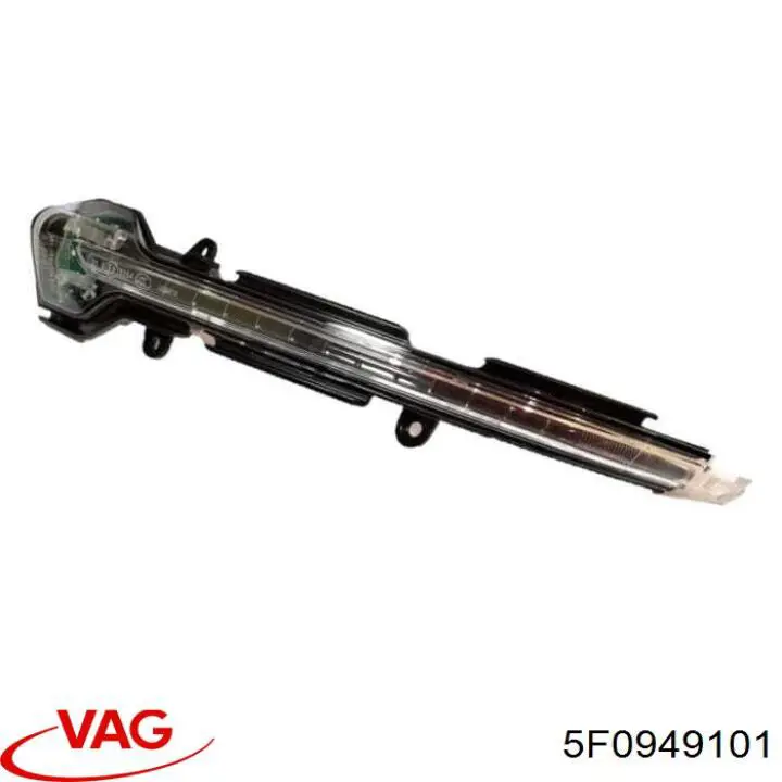5F0949101 VAG Pisca-pisca de espelho esquerdo