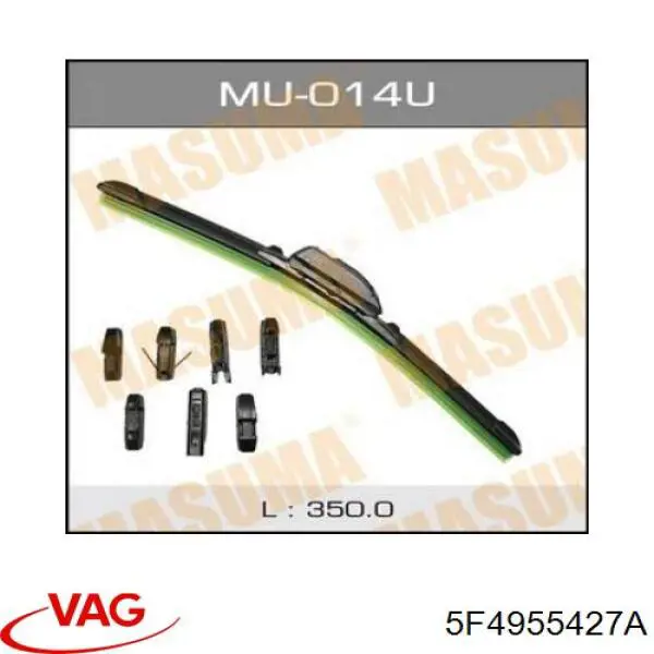 Compre 5F4955427A VAG Limpa-pára-brisas de vidro traseiro