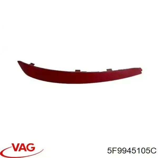 Retrorrefletor (refletor) do pára-choque traseiro esquerdo VAG 5F9945105C preço, a partir de 25,72 USD