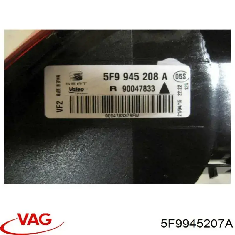 Lanterna traseira esquerda externa VALEO 45328 preço, a partir de 223,00 USD