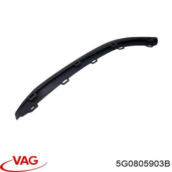 5G0805903B VAG Spoiler esquerdo do pára-choque dianteiro