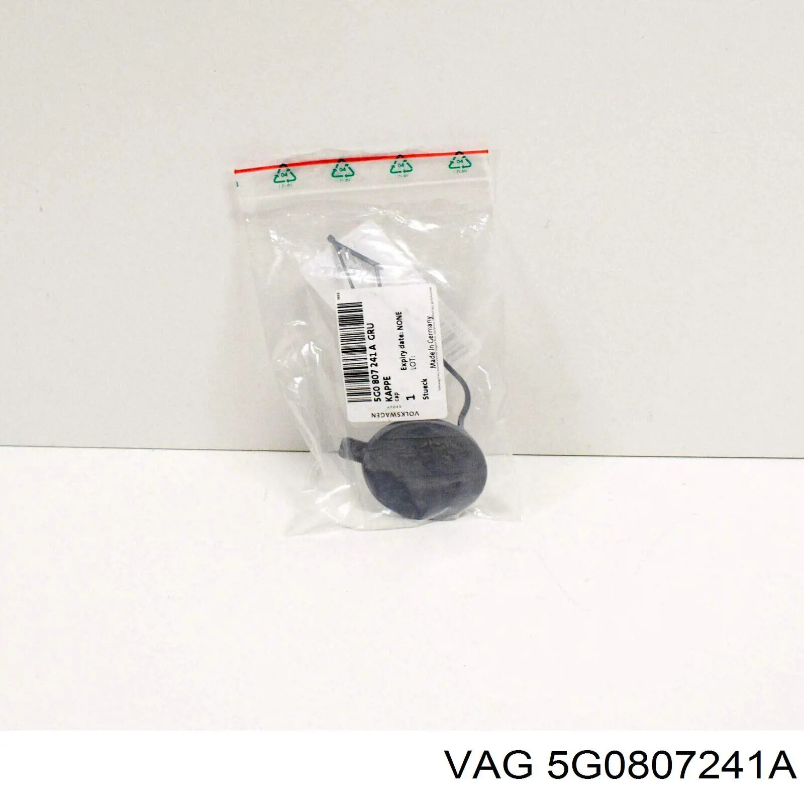 5G0807241A VAG Tampão dianteira do pára-choque do gancho de reboque