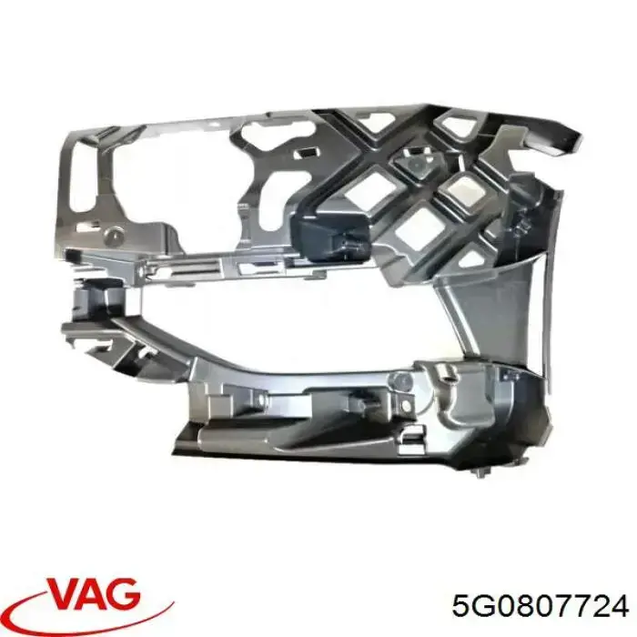 5G0807724 VAG Consola do pára-choque dianteiro direito
