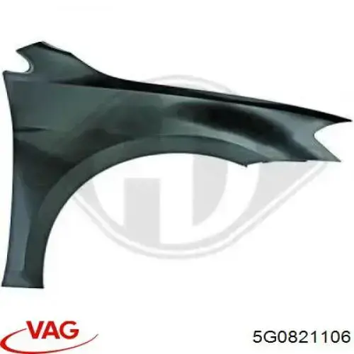 Compre 5G0821106 VAG Pára-lama dianteiro direito