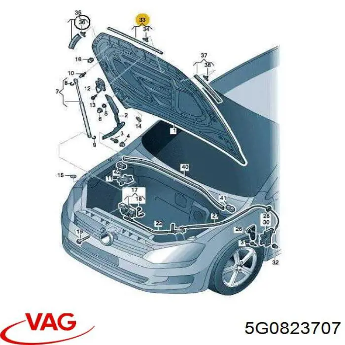  VAG 5G0823707 preço, a partir de 47,12 USD