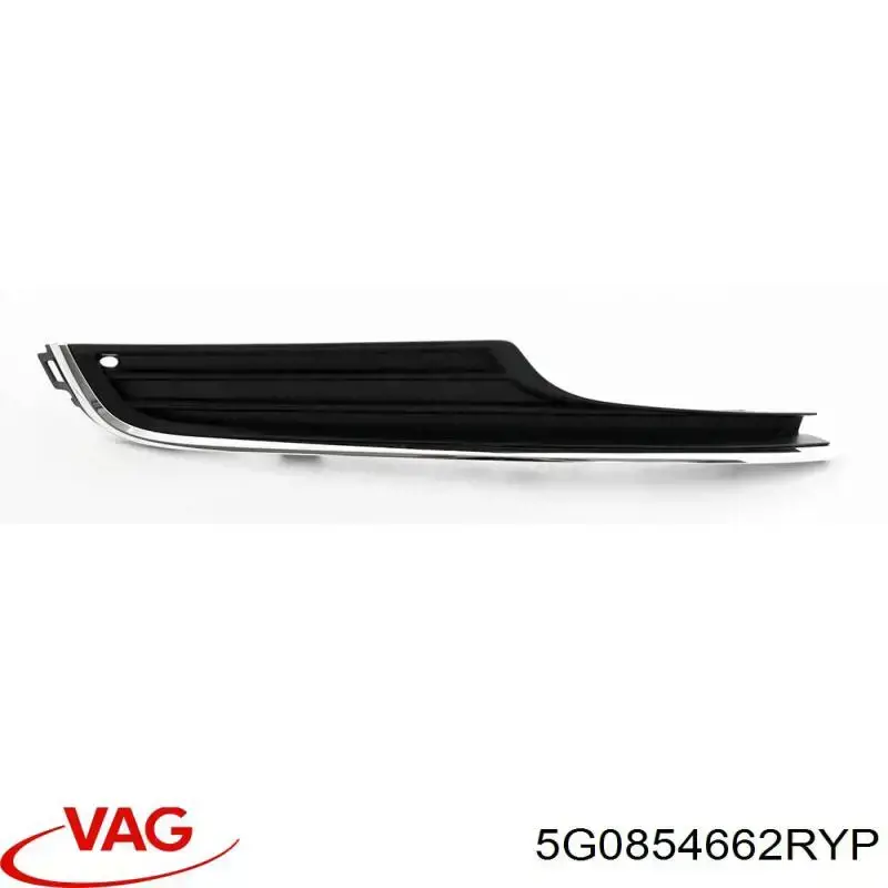 5G0854662RYP VAG Grelha direita inferior do pára-choque dianteiro