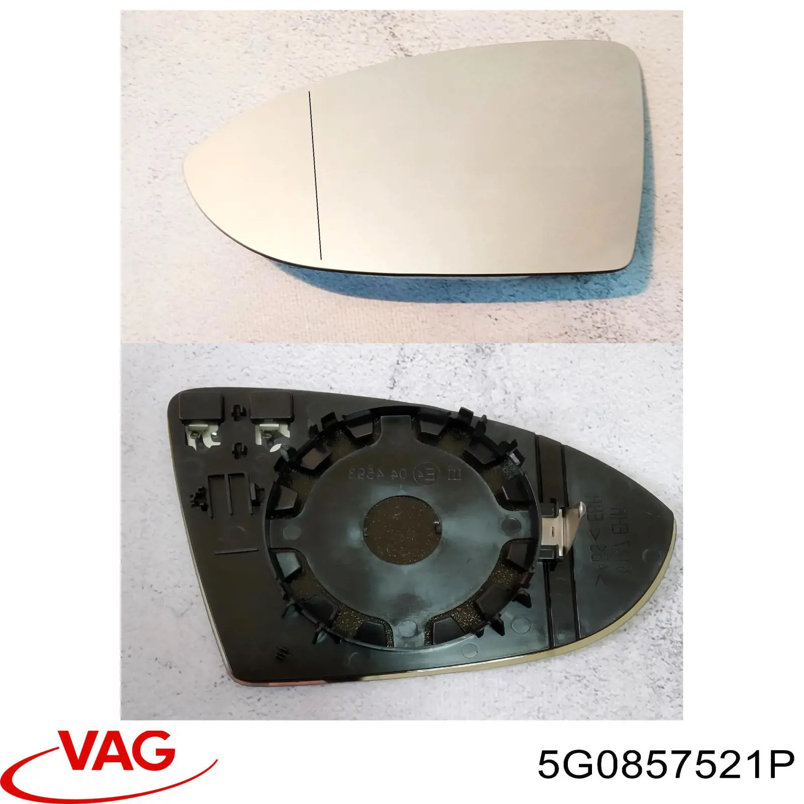 Elemento espelhado do espelho de retrovisão esquerdo VAG 5G0857521P preço, a partir de 87,18 USD