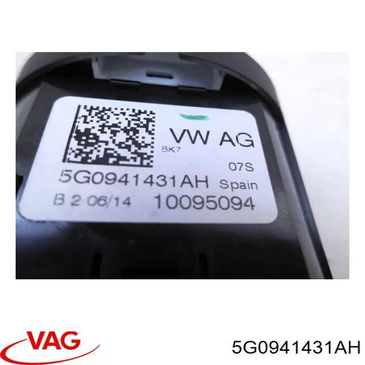5G0941431AH VAG Unidade de controlo dos espelhos de retrovisão, na porta