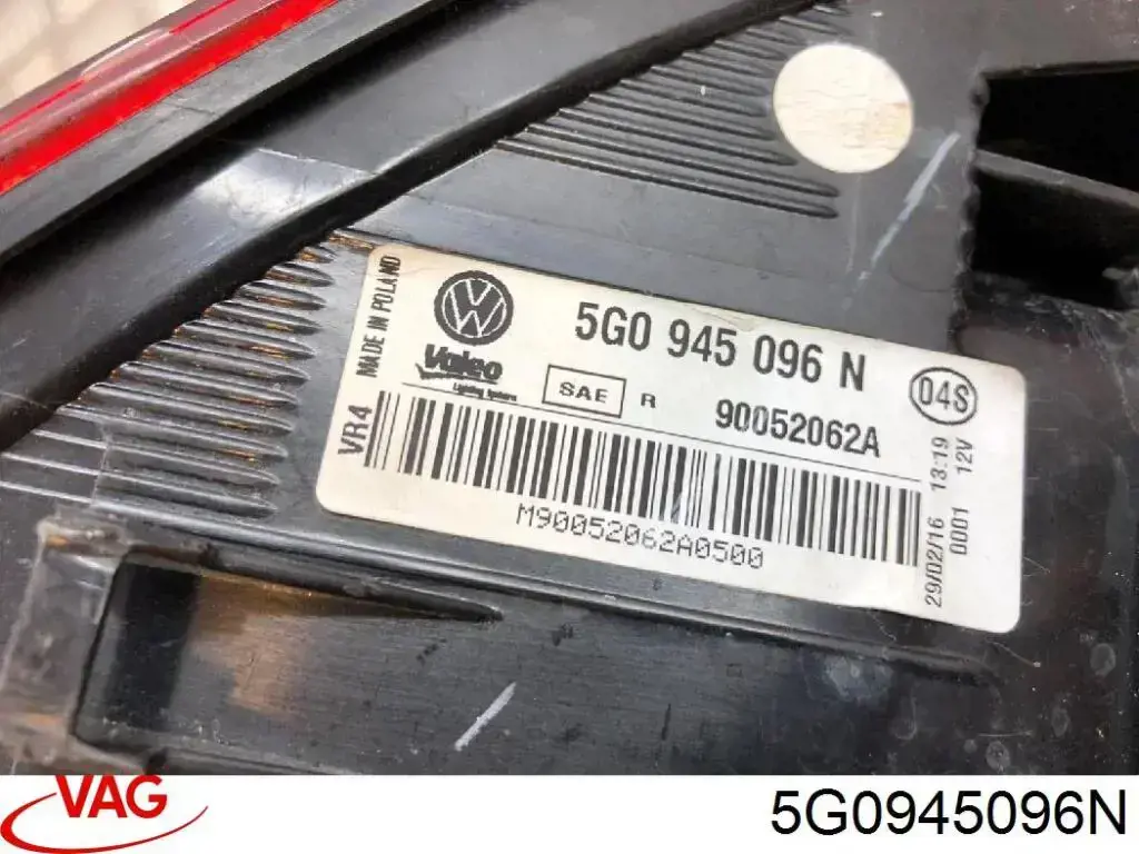 Lanterna traseira direita externa VAG 5G0945096N preço, a partir de 220,74 USD