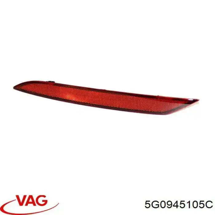 Retrorrefletor (refletor) do pára-choque traseiro esquerdo VAG 5G0945105C preço, a partir de 14,80 USD