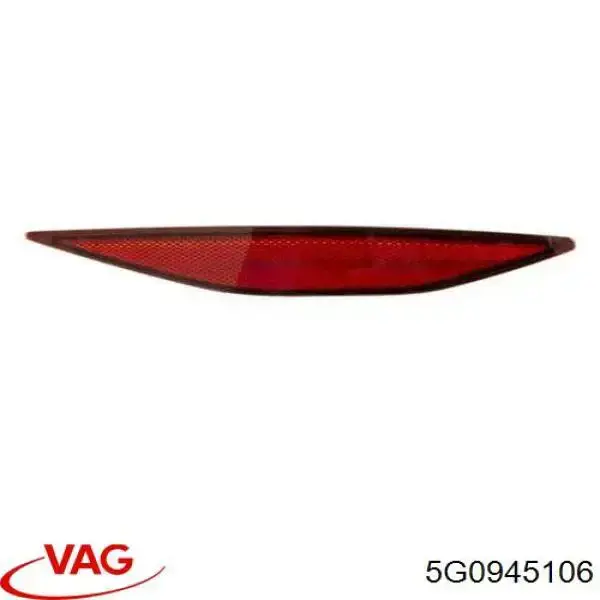 Retrorrefletor (refletor) do pára-choque traseiro direito VAG 5G0945106 preço, a partir de 15,14 USD