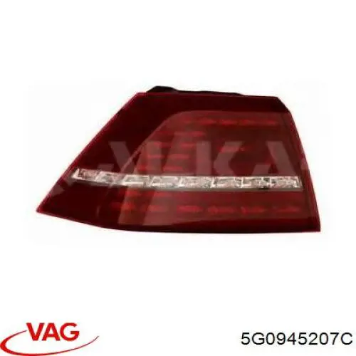 5G0945207C VAG Lanterna traseira esquerda externa