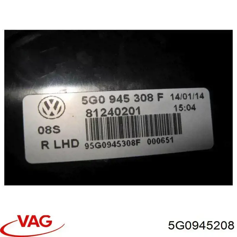 5G0945208 VAG Lanterna traseira direita externa