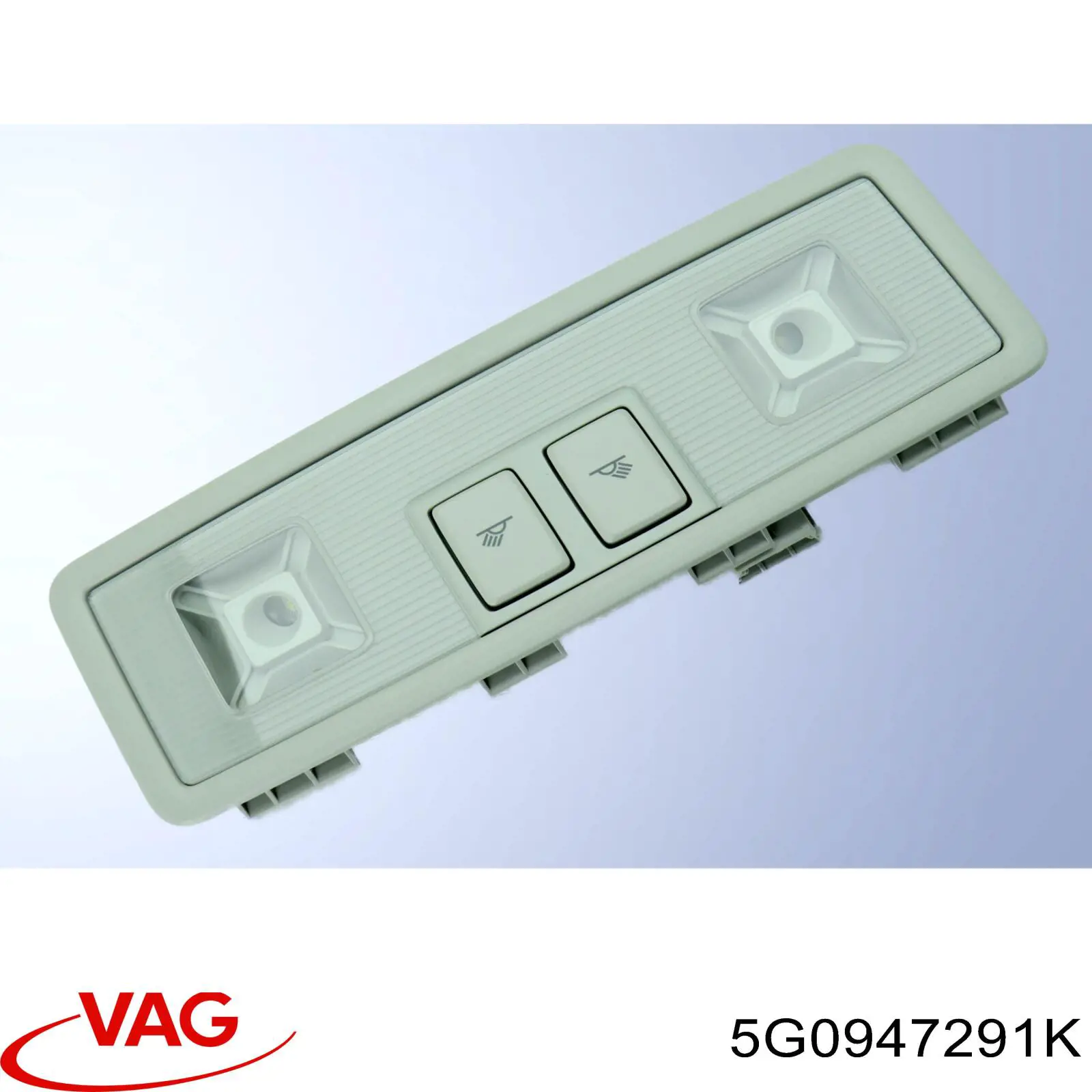Quebra-luz traseiro de iluminação de salão (de cabina) VAG 5G0947291K preço, a partir de 40,86 USD