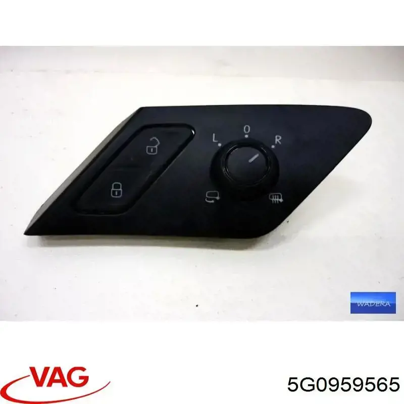 5G0959565 VAG Unidade de controlo dos espelhos de retrovisão, na porta