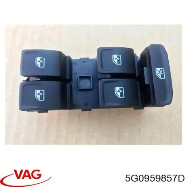 Compre 5G0959857D VAG Unidade de botões dianteira esquerda de controlo de elevador de vidro