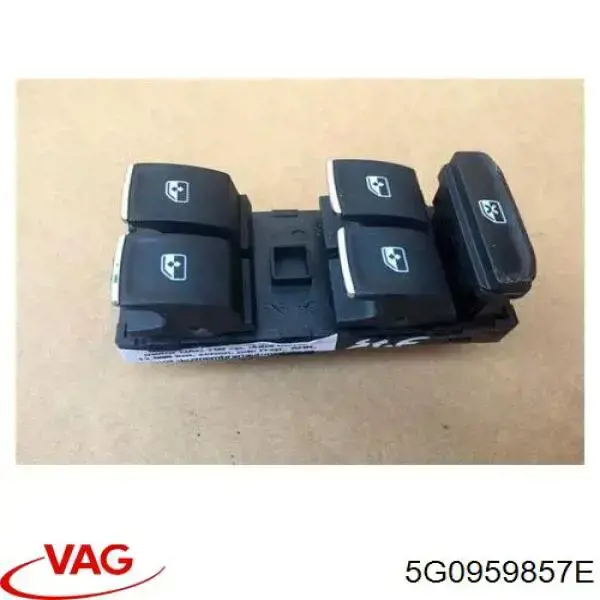 Unidade de botões dianteira esquerda de controlo de elevador de vidro VAG 5G0959857E preço, a partir de 59,59 USD