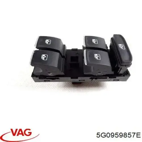 Compre 5G0959857E VAG Unidade de botões dianteira esquerda de controlo de elevador de vidro