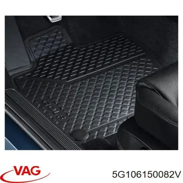 Tapetes dianteiros + traseiros, kit Volkswagen Golf ALLTRACK VII BA5, BV5
