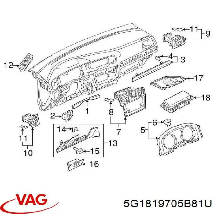 5G1819705A81U VAG 