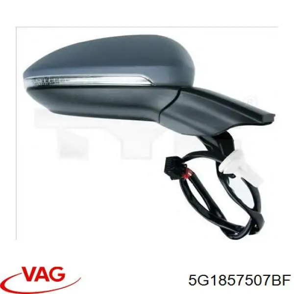 5G1857507BF VAG Espelho de retrovisão esquerdo