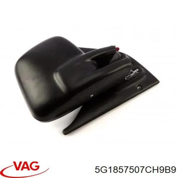 5G1857507DQ9B9 VAG Caixa do espelho de retrovisão esquerdo