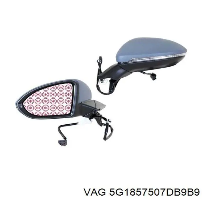 Caixa do espelho de retrovisão esquerdo VAG 5G1857507DB9B9 preço, a partir de 180,47 USD
