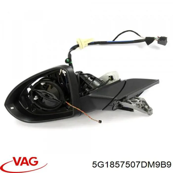 5G1857507DM9B9 VAG Caixa do espelho de retrovisão esquerdo