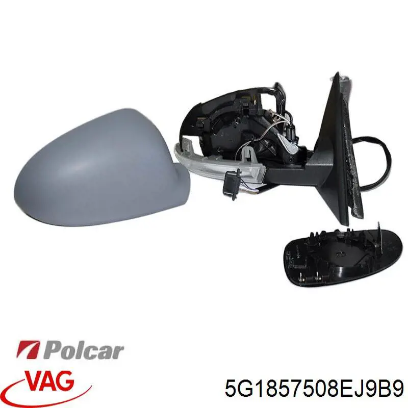 Espelho de retrovisão direito VAG 5G1857508DL9B9 preço, a partir de 184,48 USD