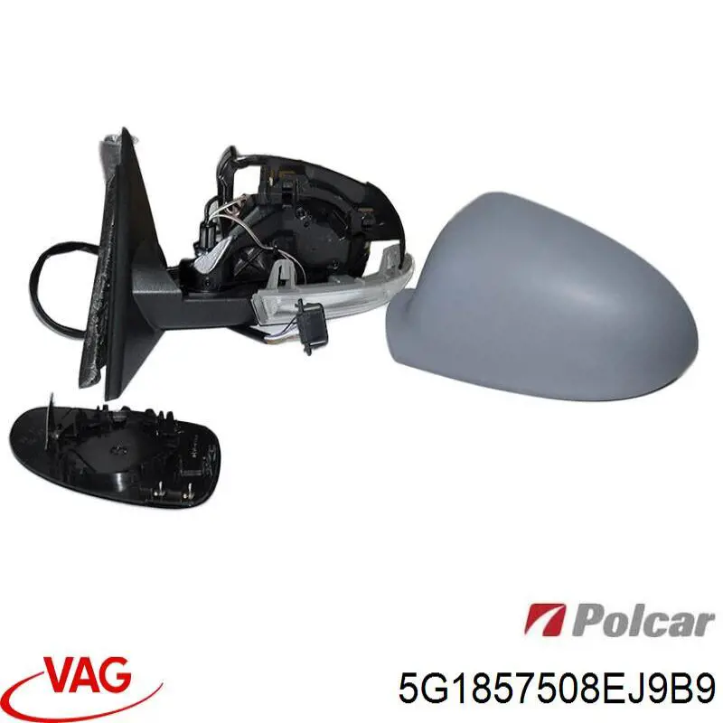 Compre 5G1857508DL9B9 VAG Espelho de retrovisão direito