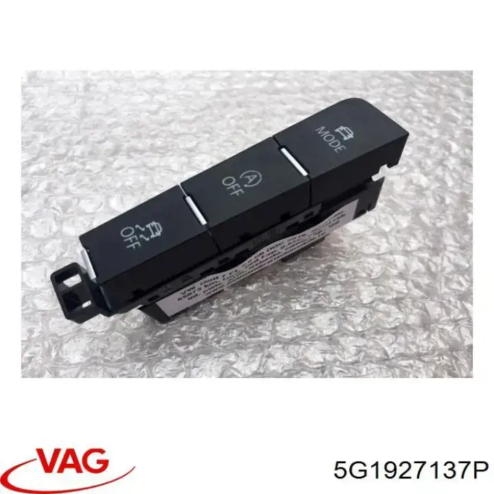 5G1927137P VAG Bloco de botões do console central